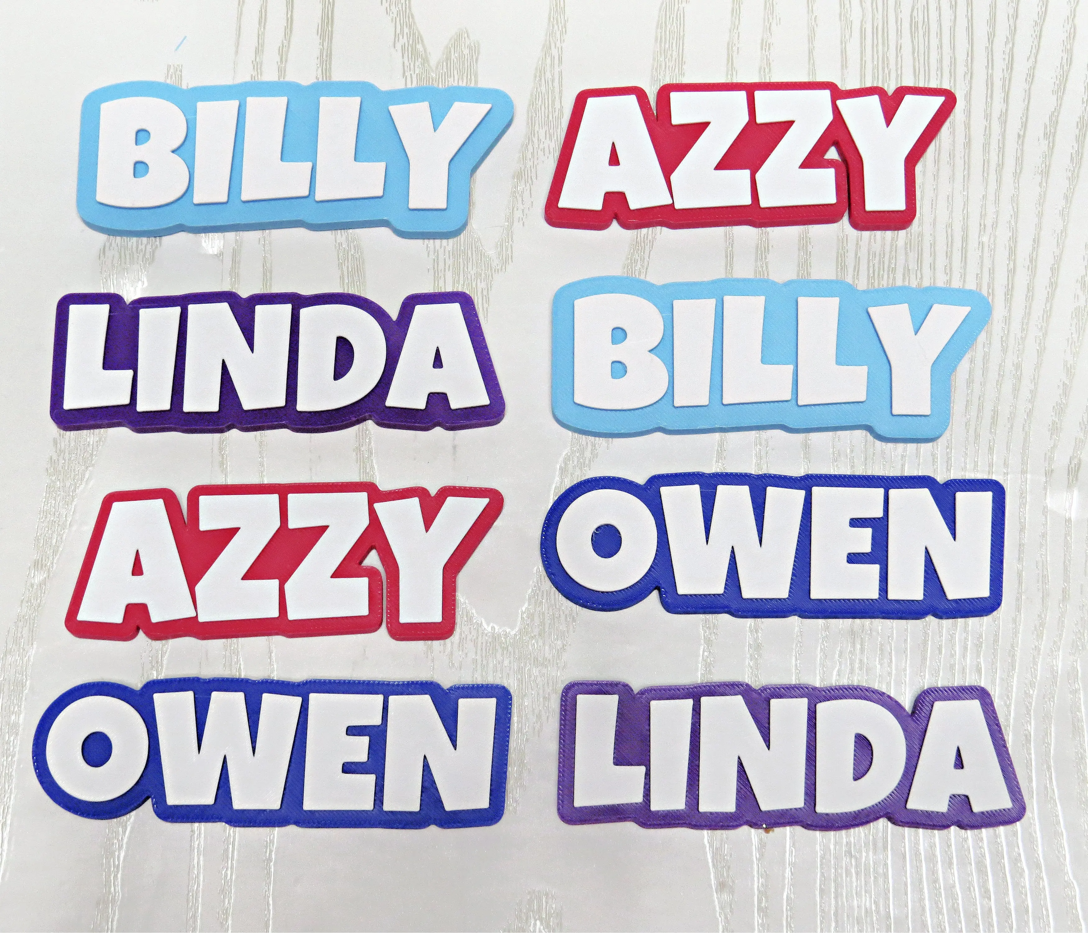 Personalized 3D Printed Name Magnet for Fridge Locker or Classroom Decor