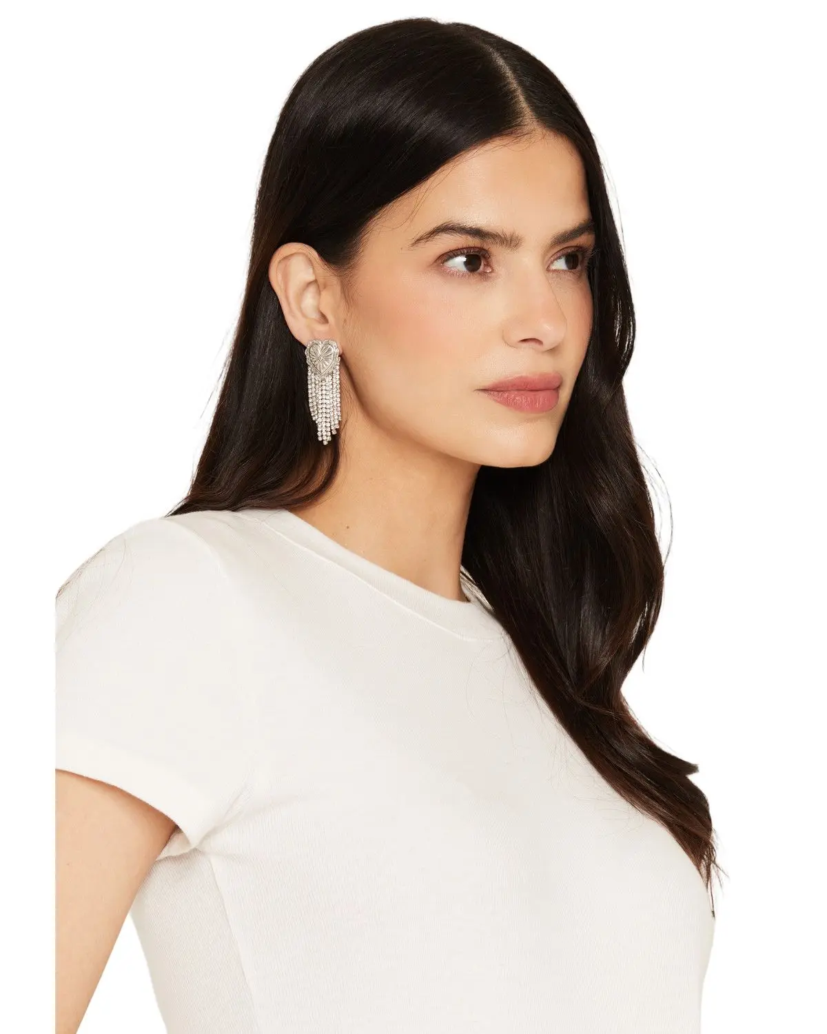 Lainey Wilson Women's Women'S Heart Concho Fringe Earrings - 37G00098