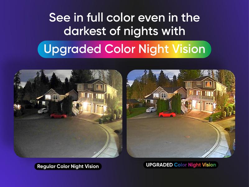 Wyze Window Cam — Wired 1080p HD Window Mount Security Cameras, Alexa & Google Assistant Smart Home Compatible, Upgraded Color Night Vision, 24/7 recording w/ Micro SD, AI-Powered Motion Detection, Safety