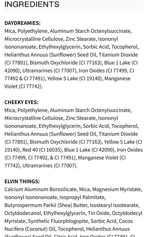 EYESHADOW SINGLES | ELVIN THINGS