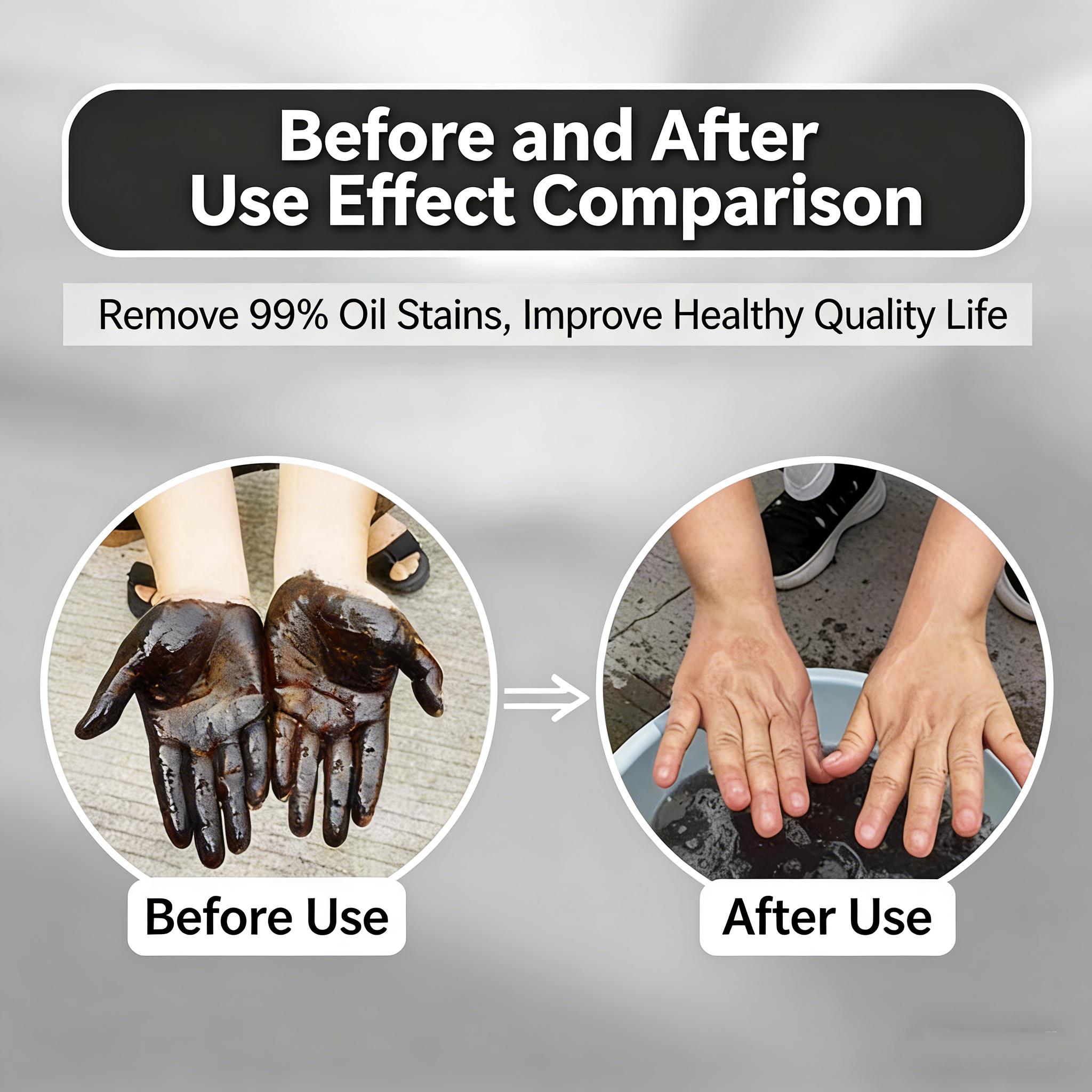 Industrial Oil Stain Handwashing Powder 21 oz Bag Powerful Grease & Dirt Removal Gentle on Skin Non-Irritating