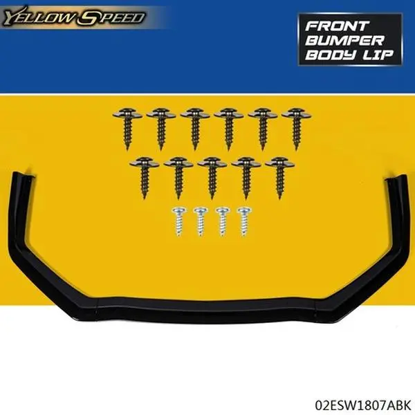 ALLGOOD CS-Style Front Bumper Lip Spoiler Body Kit, Black, for 2015-2020 Subaru WRX STI, Aggressive Sport Look, Includes Screws, Abs Plastic
