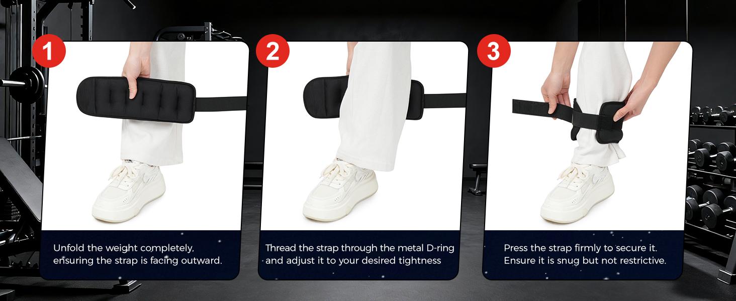 【SpringStatements】BAGAIL Ankle and Wrist Weights for Women & Men, 1 Pair 1/2/4/6/8/10 LBS Leg Weight with Sleek Design & Secure Fit, Arm Weighted Set for Walking, Running, Home Fitness & Physical Therapy