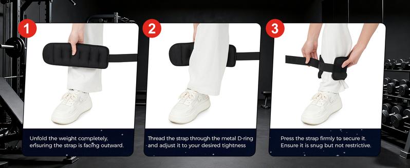 【JumpstartSale】BAGAIL Ankle and Wrist Weights for Women & Men, 1 Pair 1/2/4/6/8/10 LBS Leg Weight with Sleek Design & Secure Fit, Arm Weighted Set for Walking, Running, Home Fitness & Physical Therapy