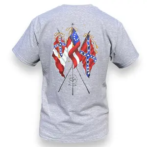 CSA Flags Shirt Southern Legacy Tshirt Retro American History Pride Tee Confederate Heritage Tee Dixie Unisex T-Shirt For Summer Patriotic Oversized Graphic Streetwear Politics Classic Menswear Rebel Shirt Gift For Him Men Women