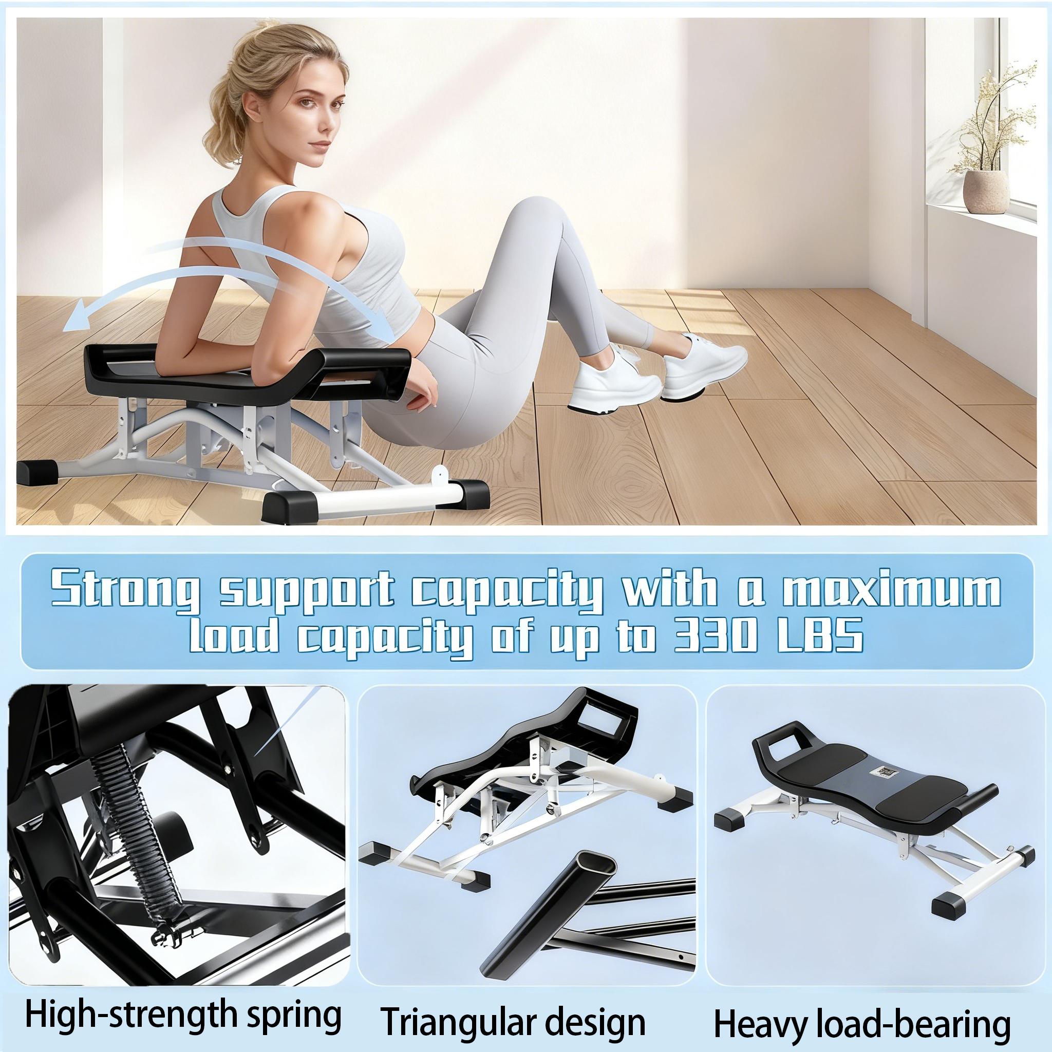 Swing Glider Stepper with Resistance Bands，Multifunctional Home-use Pelvic Floor Muscle Trainer, Balance Stepper, Ski Machine & Leg Shaping Equipment