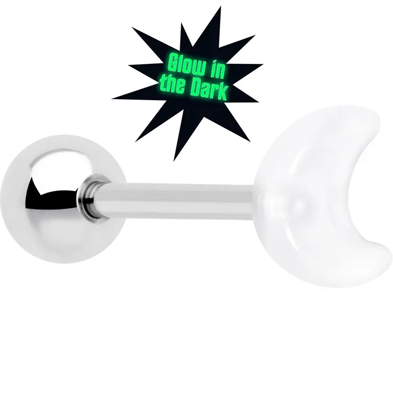 how to wear a vibrating tongue ring Vibrating Tongue Ring Bar Stainless Punk Women Men Stud Body Piercing  Jewelry main image 1