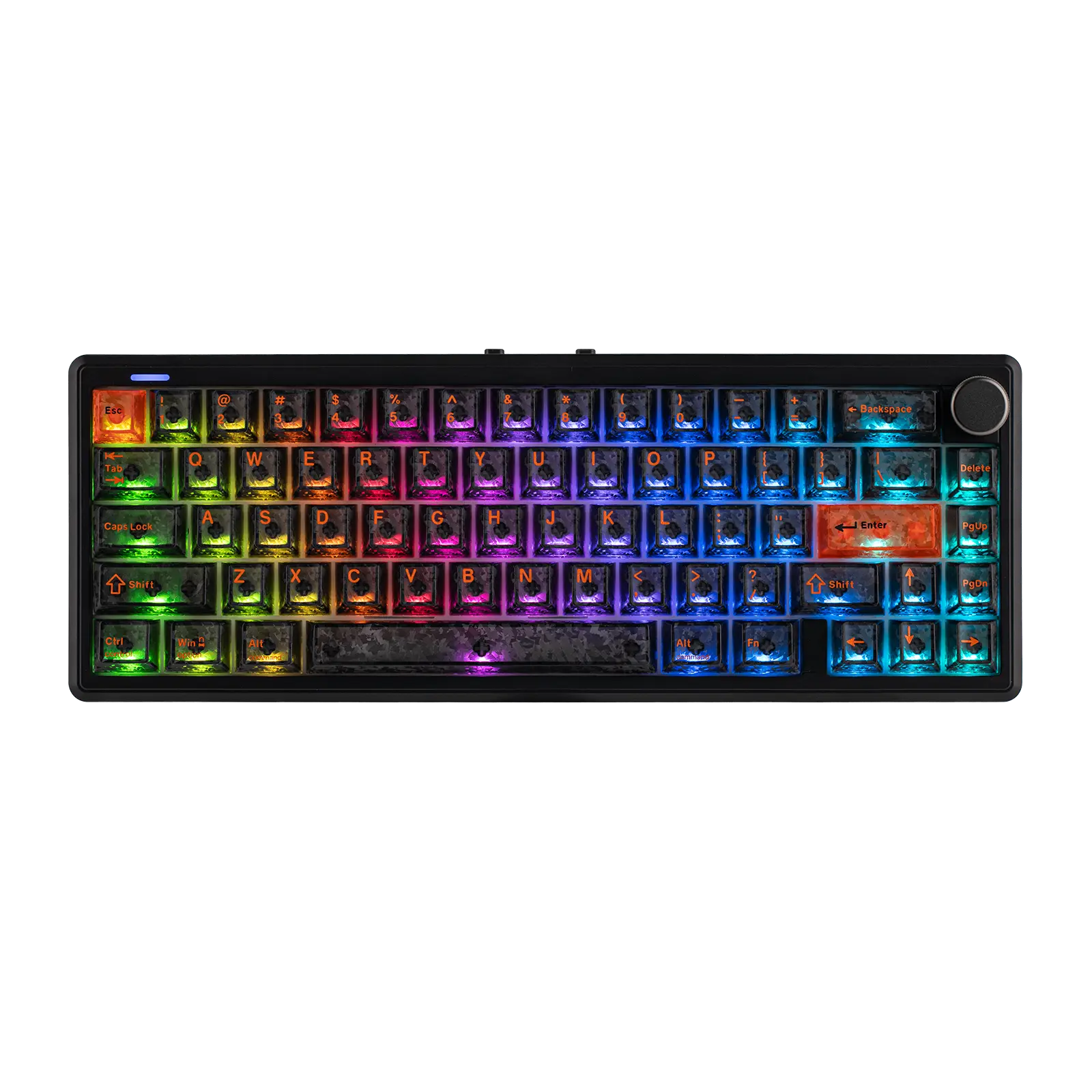 EPOMAKER TH65 Wireless Mechanical Gaming Creamy Keyboard, 65% Layout with Volume Knob, 8000mAh Battery, Ergonomic Kickstand, BT/2.4GHz/USB-C, Hot-Swap, RGB, Thocky Gasket, Keyboards ASMR for Office/Games