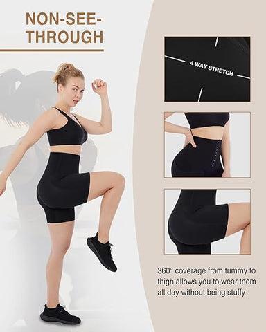 FeelinGirl Shorts for Women High Waist Yoga Butt Lifter Thigh Slimmer day comfortable