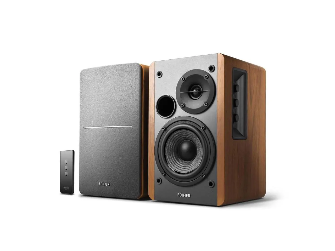 Edifier R1280T Powered Bookshelf Speakers - 2.0 Active Near Field Monitor - Studio Monitor Speakers - Wooden Enclosure - 42 Watts RMS