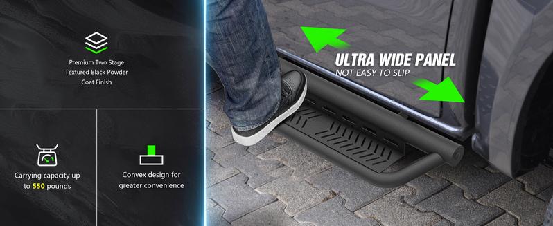 Pickup Running Boards​ SuperCrew Cab for 2015-2026 Ford F150 & 2017-2026 Ford F250 F350 Super Duty Side Step