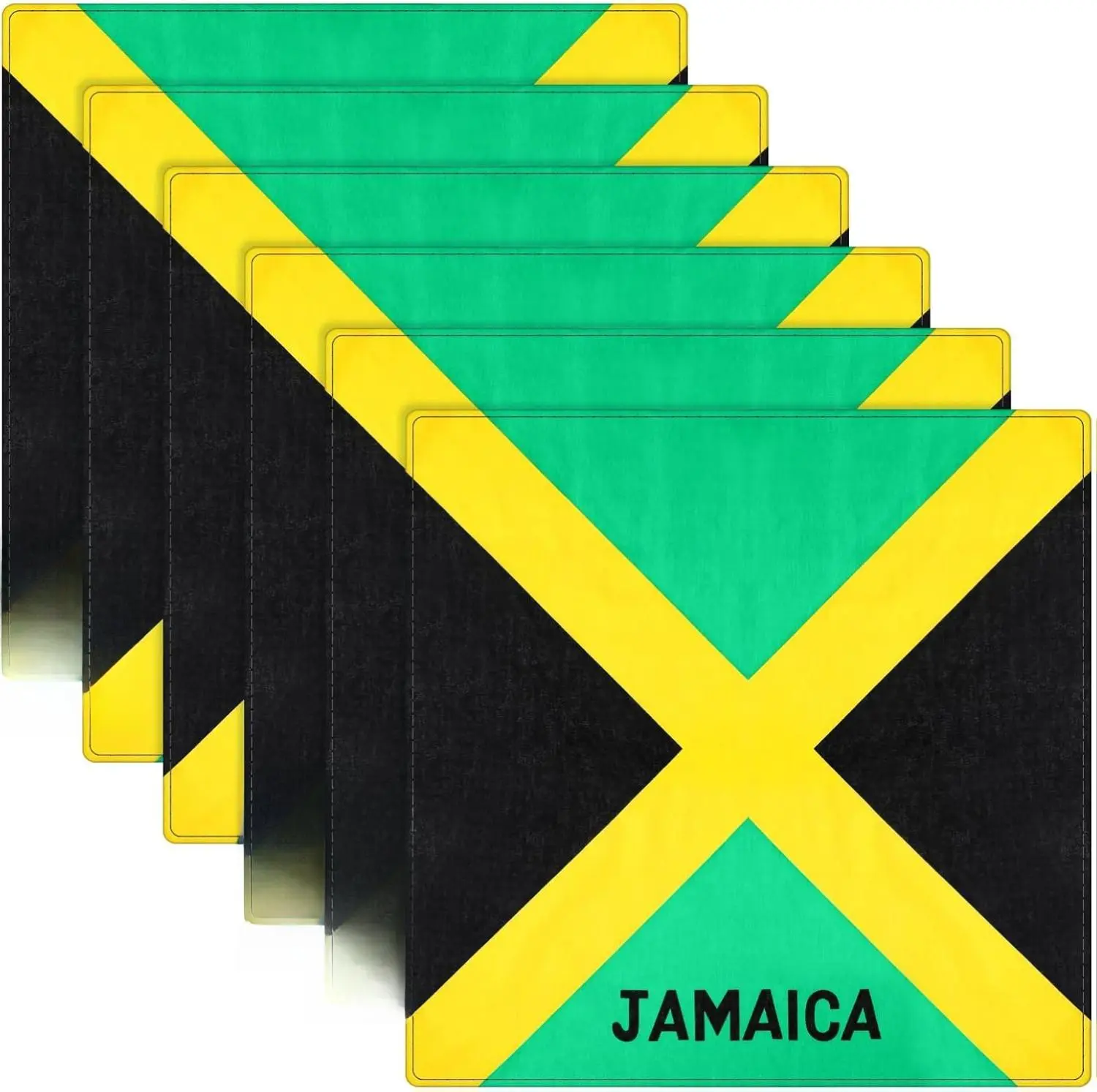 SATINIOR 12 Pack Flag Bandanas Jamaica Mexico Dominican Flag Bandana Large Cotton Print Multipurpose Adult Head Wrap Scarf