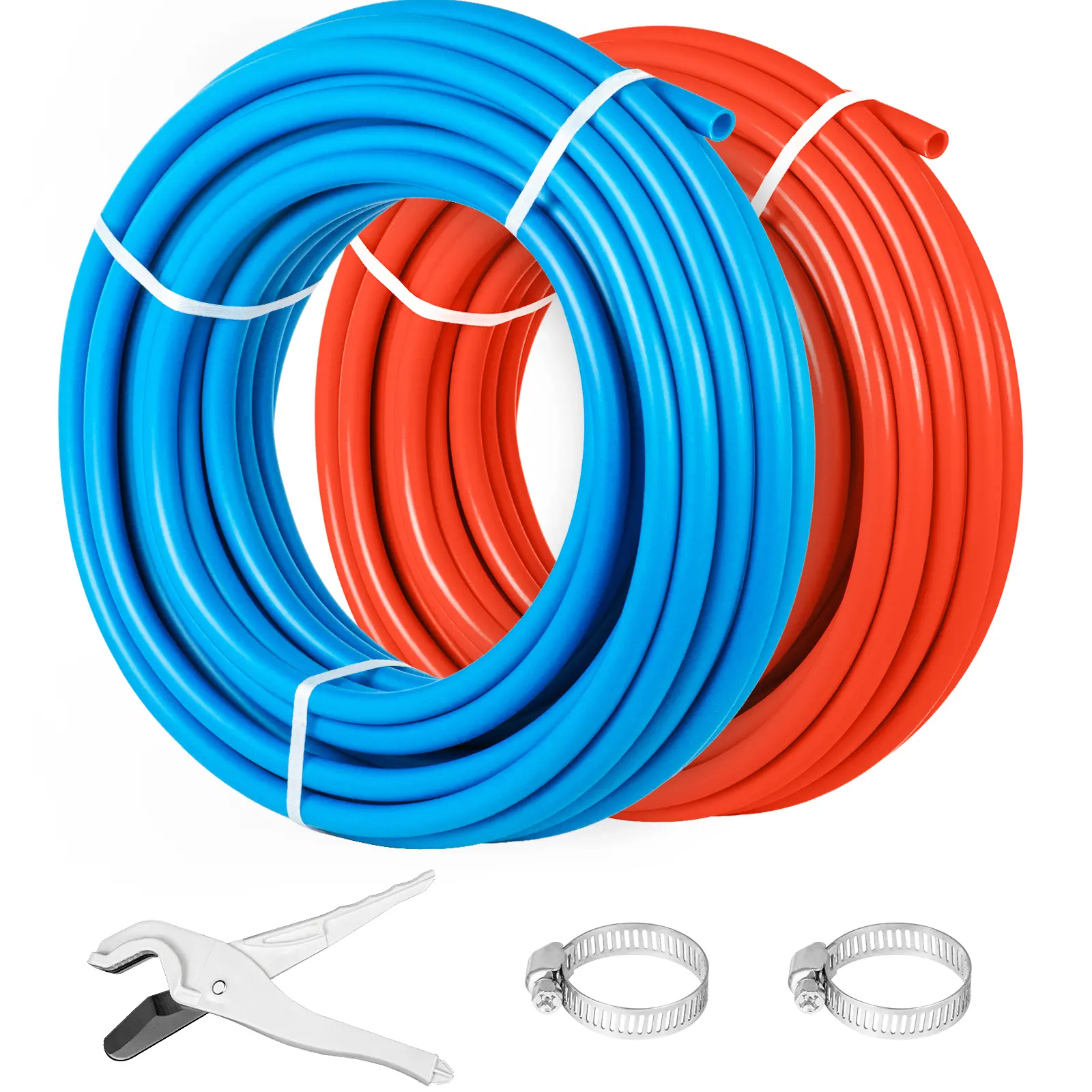 【Summerfinds】Pex Pipe 2 Rolls 1/2 inch 100 feet Plumbing Water Supply Tubing Tube Tool New