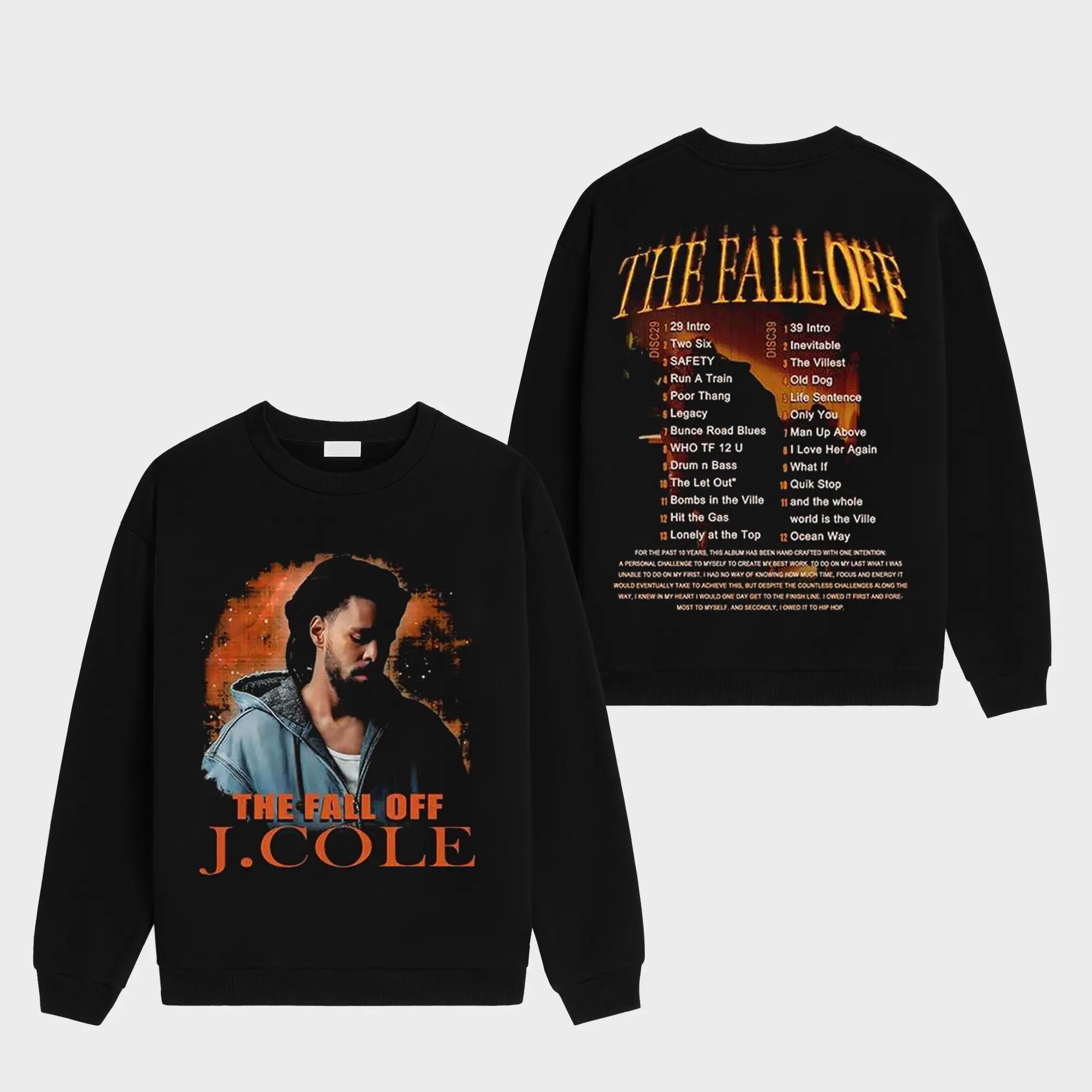 jcole クッション　ヒップホップ The Fall-Off - J. Cole 2026 Graphic V2 Premium Cotton Soft Hoodie
