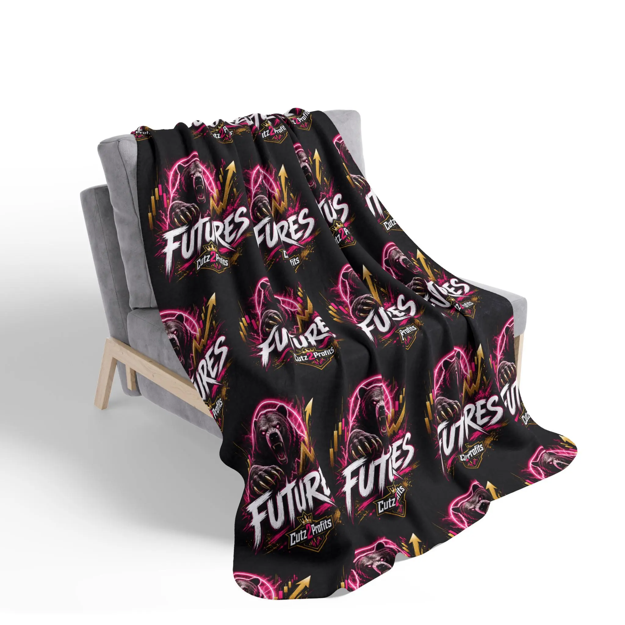 Futures Trading fleece blanket | Crypto