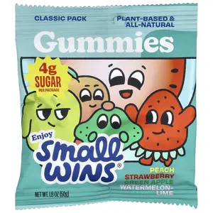 Enjoy Small Wins Gummies, Classic Pack, Peach, Strawberry, Green Apple, Watermelon-Lime, 1.8 oz (50 g)