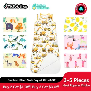 babee Reshinee 0.5 Tog Bamboo Viscose Baby Sleep Sack Wearable Blanket,2 Way Zipper with Zipper Garage & Full Open Design for Easy Diaper Change,Breathable Infant Toddler Pajamas for 74 78°F (23 26°C),Valentine's Day gift