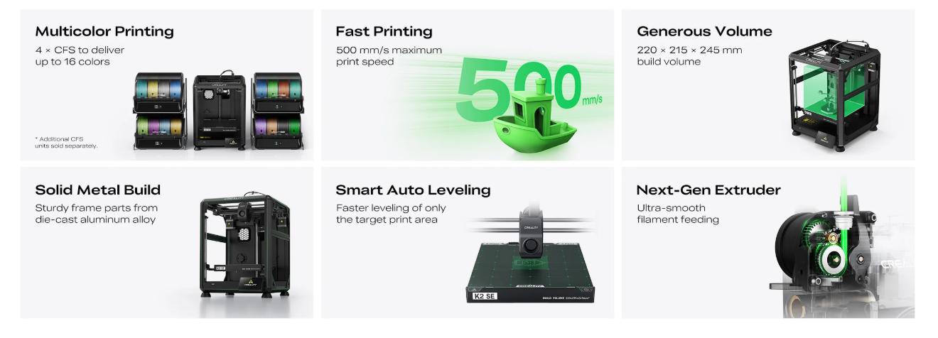 Creality K2 SE Combo 3D Printer