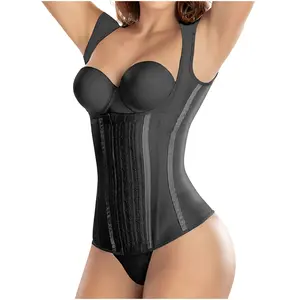 Latex Waist Trainer Vest | 4 Rows of Hooks | High Compression + Posture Support