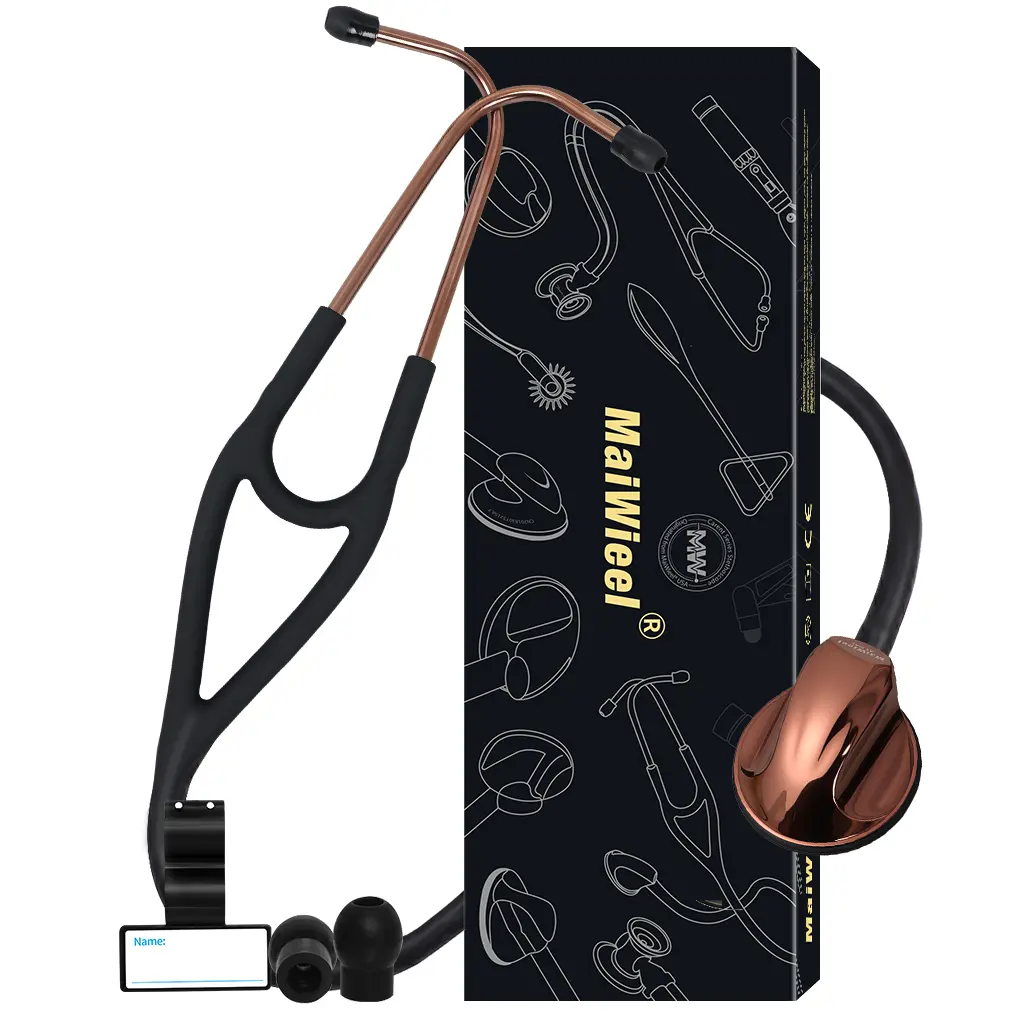 MaiWieel A9 Professional Single Head Cardiology Stethoscope for Nurses Doctors Students Clear Sound Alloy Chestpiece Soft Silicone Tube Comfort Ear Tips Lightweight Estetoscopio Medical Tool