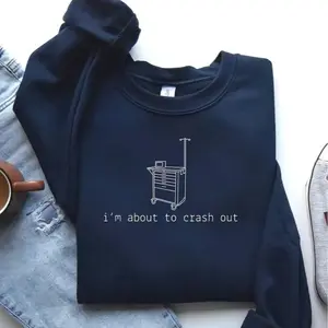 Snarky Nurse Sweatshirt, Funny ICU Nurse Crewneck, 2026 Gift for Burnt Out Nurse, Tired ER Nurse Pullover, Registered Nurse Snarky Apparel