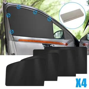 4Pcs Magnetic Car Side Window Sun Shade Cover - UV Block Protector Sunshade Privacy Curtains,Front & Rear Sunshade Cover Fit for Baby Drivers