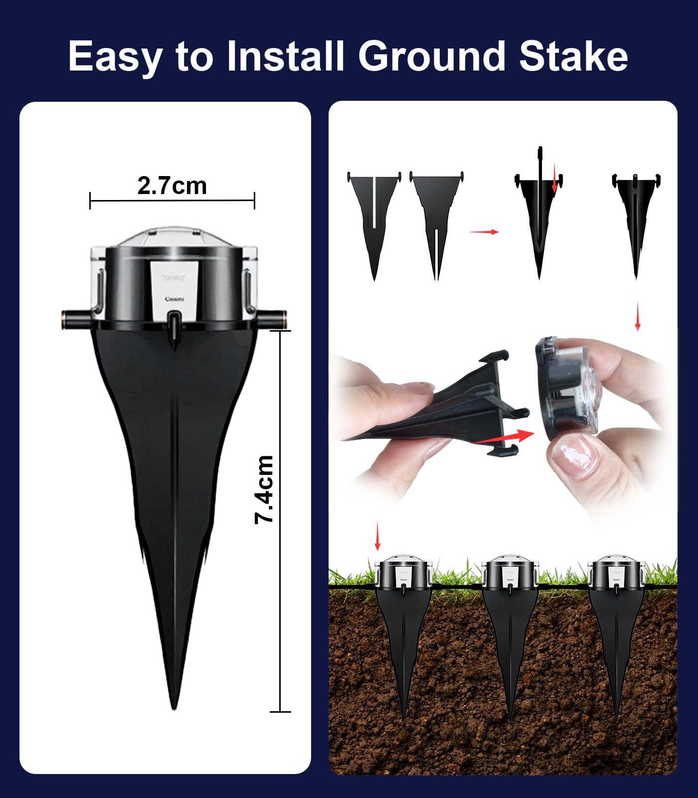 50-300 FT RGB Ground Lights, Garden Lights with Smart APP/Remote Control, Outdoor IP68 Waterproof, Music Sync, Timer Function, RGB Color Changing, for Garden&Patio&Yard&Lawn&Walkway&Driveway&Outdoor