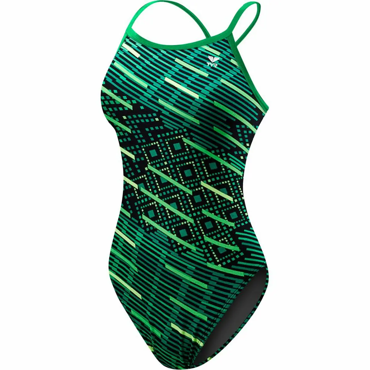 TYR Women's Zyex Diamondfit Swimsuit-Green-Size 28
