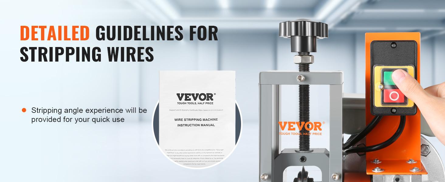 VEVOR Electric Cable Stripping Tool, TikTokShopBlackFriday, 0.06''-0.98'' Motorized Wire Stripper, 180 W, 60 ft/min, with Clear Depth Gauge, Ideal for Scrap Copper Recycling VEVOR Electric Cable Stripping Tool, TikTokShopBlackFriday, 0.06''-0.98'' Motorized Wire Stripper, 180 W, 60 ft/min, with Clear Depth Gauge, Ideal for Scrap Copper Recycling