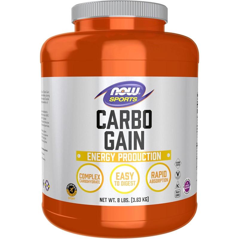 NOW Foods Sports Nutrition, Carbo Gain Powder (Maltodextrin), Rapid Absorption, Energy Production, 8-Pound