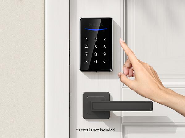 Philips Smart Lock, Keyless Entry for Rental Apartments, Smart Lock for Homeowners, Weatherproof Touchscreen