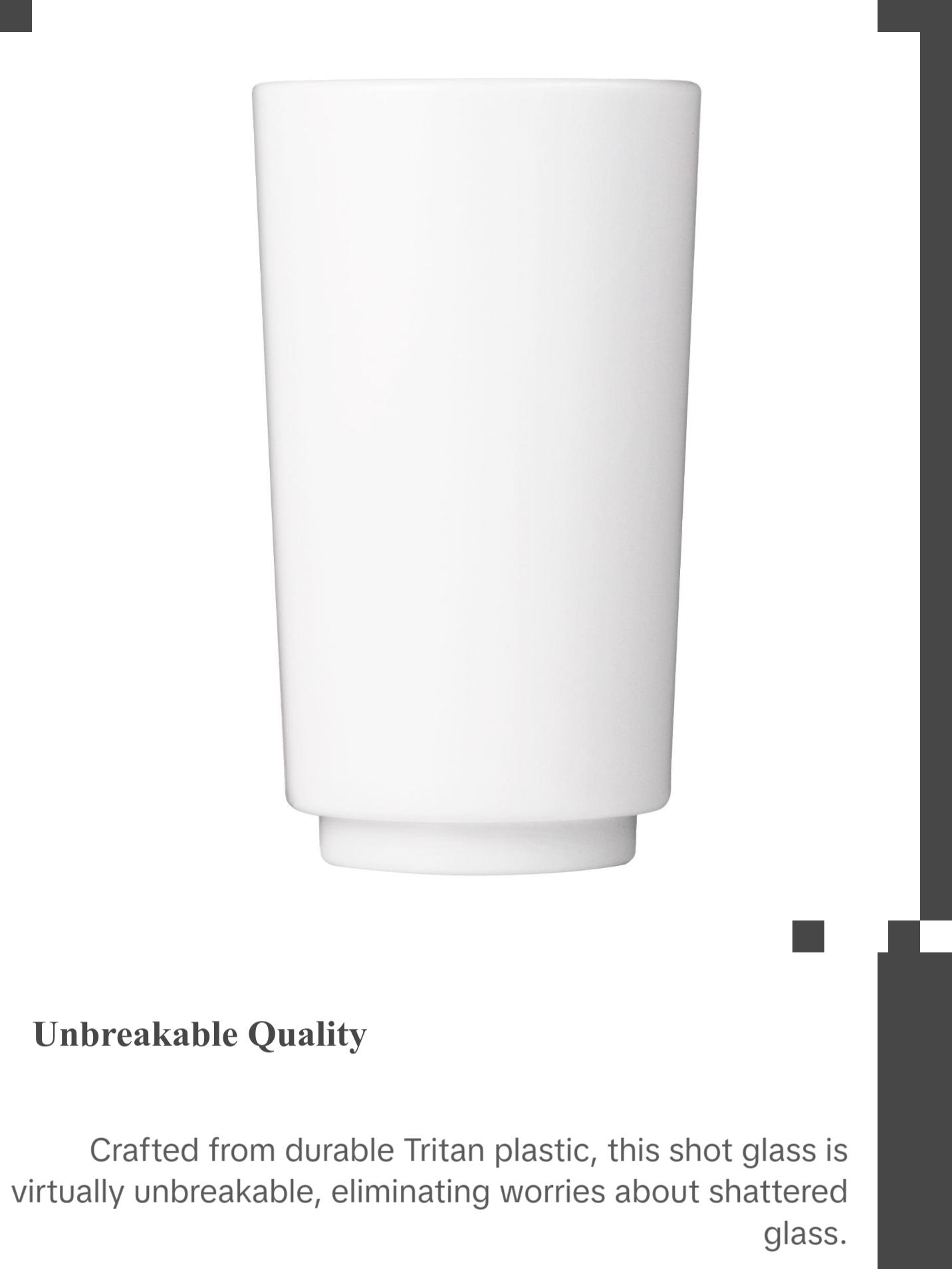 2oz Elite Shot "Glass" Unbreakable Tritan Plastic Drinkware