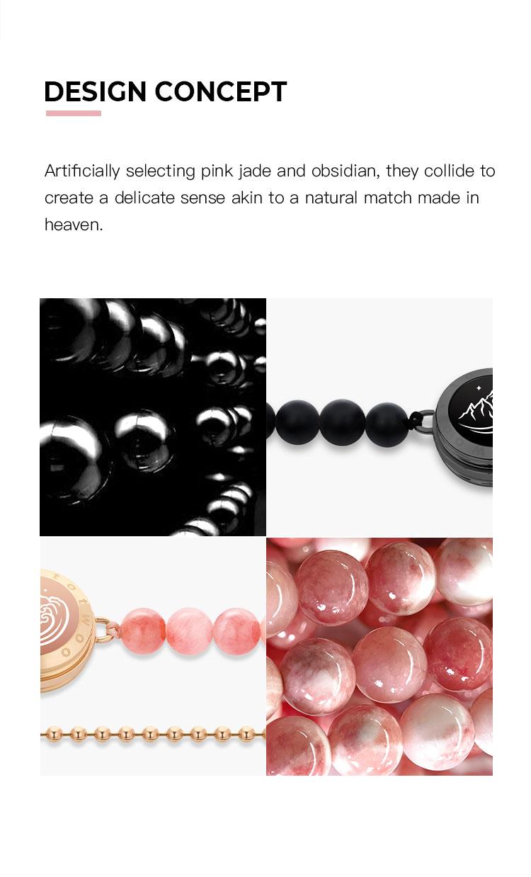 Totwoo Magic Smart Jewelry Long Distance Touch Bracelets with Matching Beads Functional Love Connect Gift for Boyfriend Girlfriend or Family