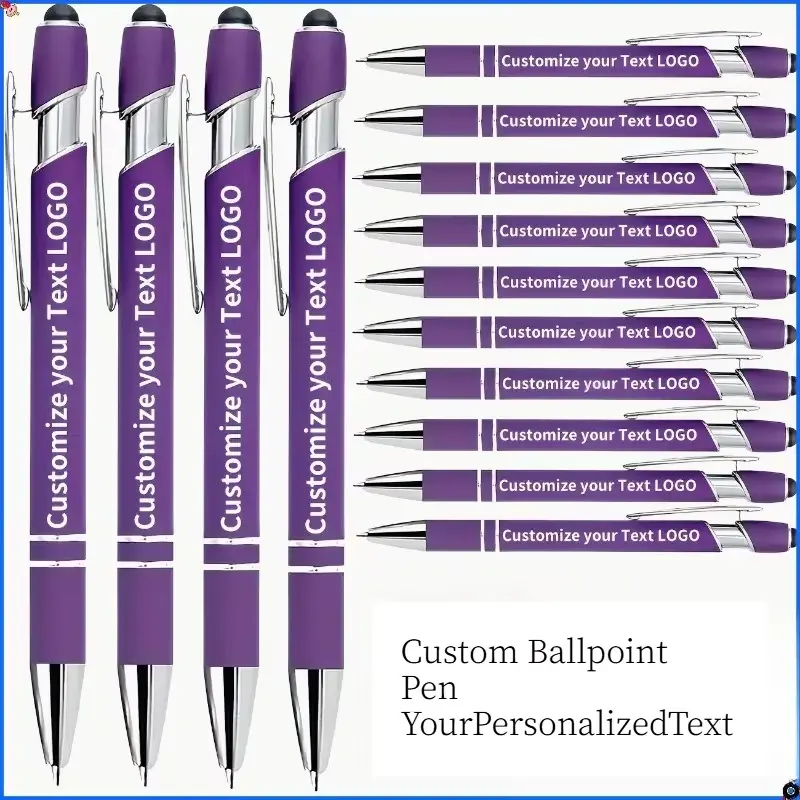 30-Pack Personalized Engraved Metal Ballpoint Writing Tool - Custom Name/Text - Bulk Corporate Gifts for Students, Graduation Presents, Students/Gifts