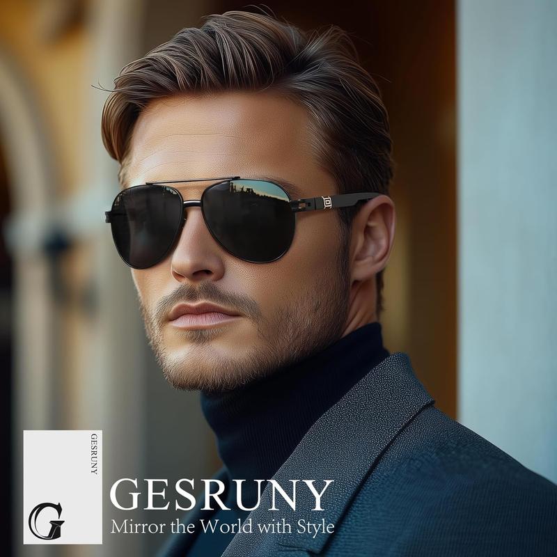 Gisele Polarized Aviator Sunglasses - Stylish UV400 Protection for Men & Women Ideal for Driving & Outdoor Sports Lightweight Durable Unisex Style Summer Essentials