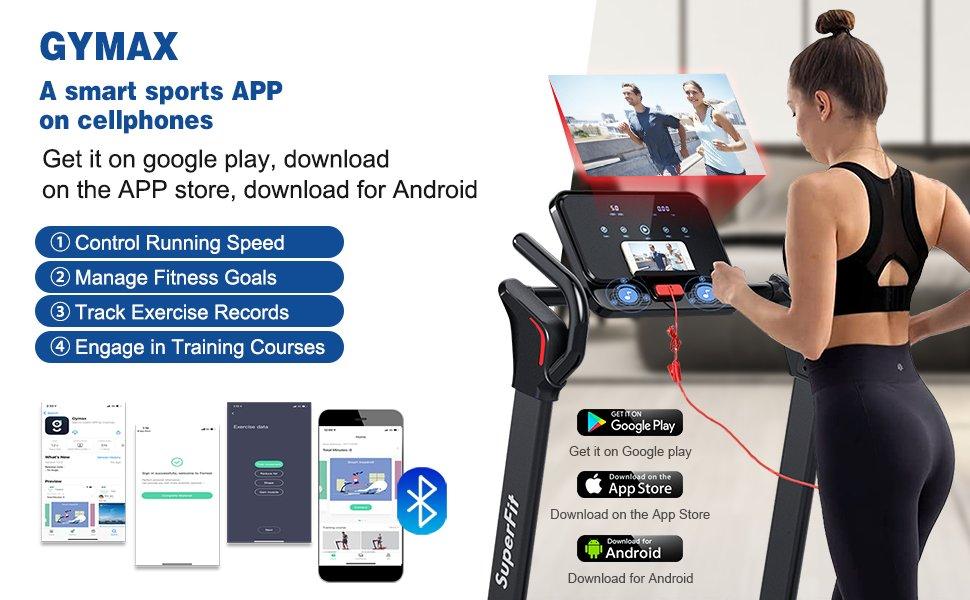 [Costway]- Folding Treadmill, 8MPH Electric Motorized Running Walking Machine with LED Touch Screen, Portable Cardio Workout Treadmill for Home Gym Office, Christmas Festival Gift Black Friday Cyber Monday