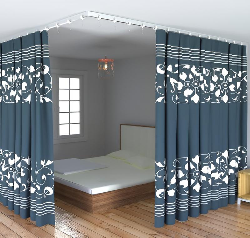 Flexible Curved Ceiling Track for Curtains, Room Divider Curtain Track System (9.8FT) Curtains are not included