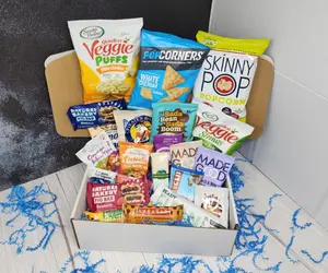 Healthy Snack Box Care Package Gift Basket | 20 or 30 Snack Options | Fresh Assorted Snacks | Perfect Gift for Friends Family Students