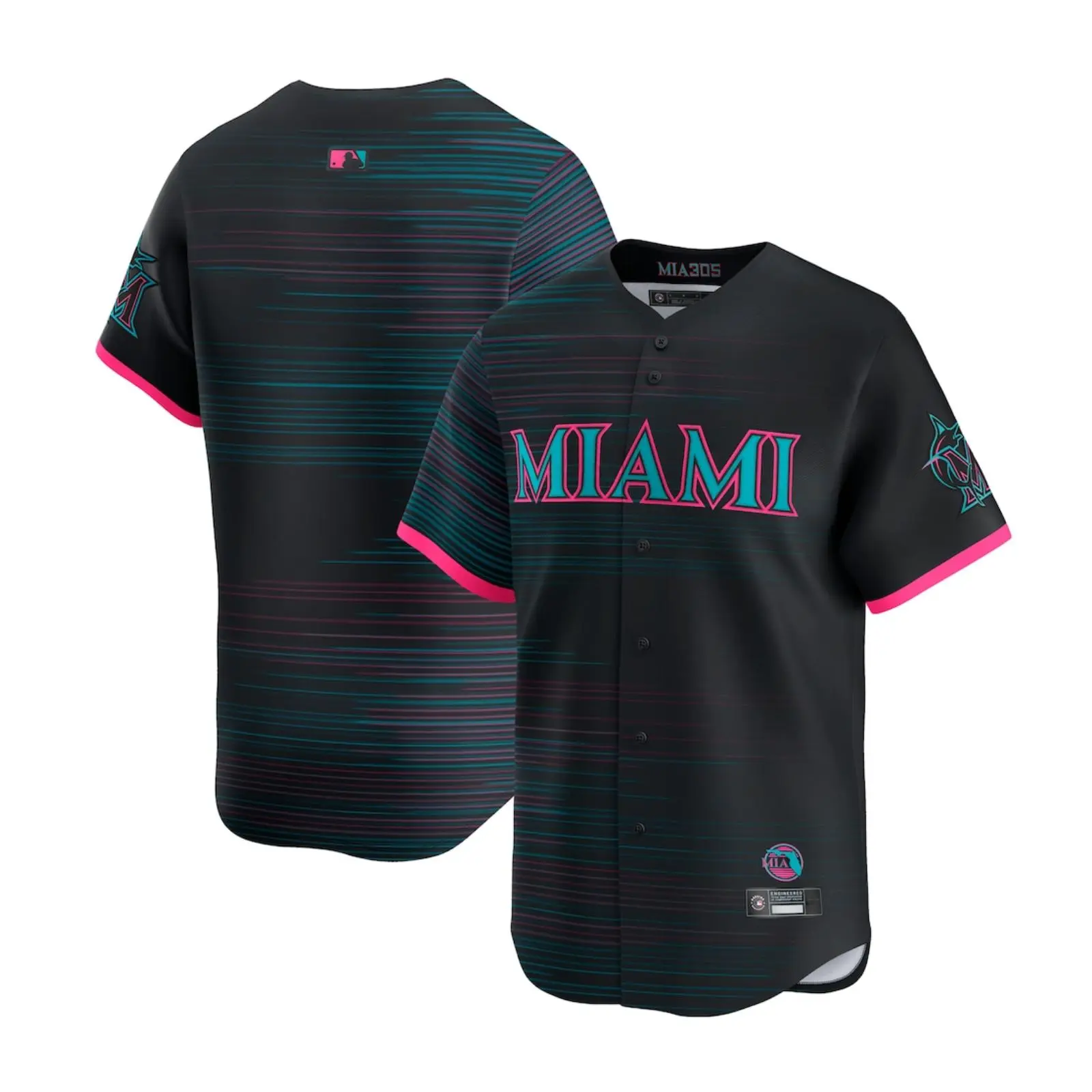 Miami Marlins Black City Connect Limited Edition Baseball Shirt