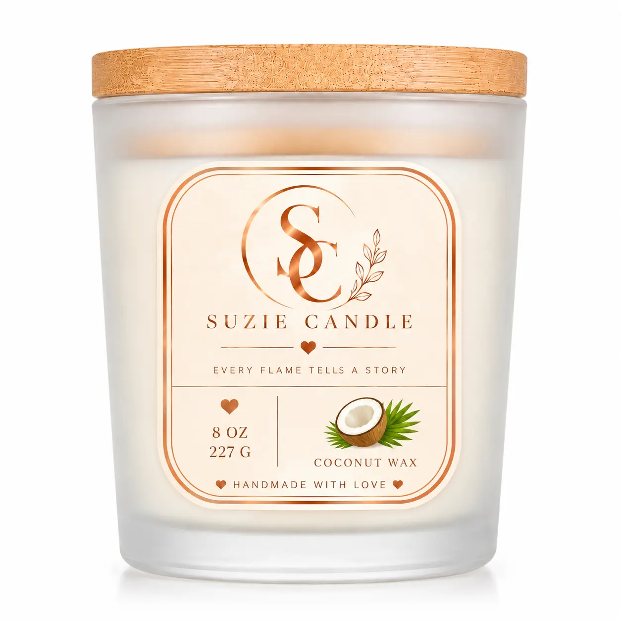 Suzie Candle 8 oz Mango & Coconut Scented Candle – Coconut Wax