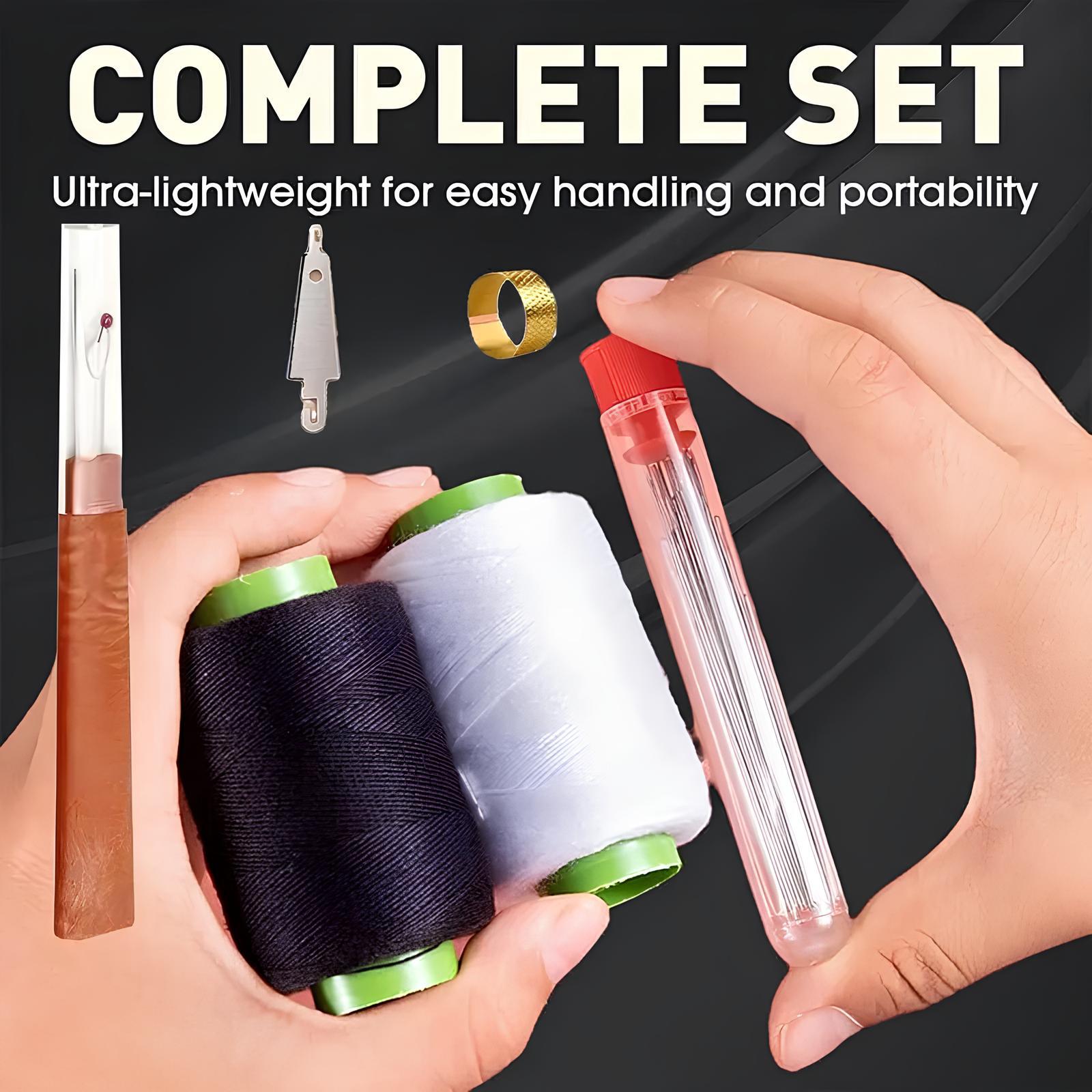 Basic Sewing Kit for Adults:Newly Upgraded 36 Pcs Premium Sewing Supplies Set - Complete Sew Kit of Needle and Thread for Beginners - Travel Emergency - Basic Home Hand Sewing Repair Kits
