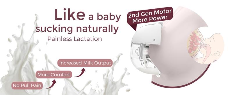 【Classic Edition】Momcozy  M5 Hands-Free Wearable Breast Pump, Double-Sealed Flange for Baby-Like Comfort, 3 Modes & 9 Suction Levels, Portable Electric Pump – 24mm, A