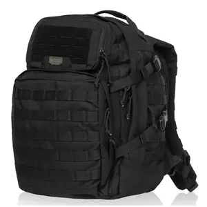 40L Hiking Backpack MOLLE Black