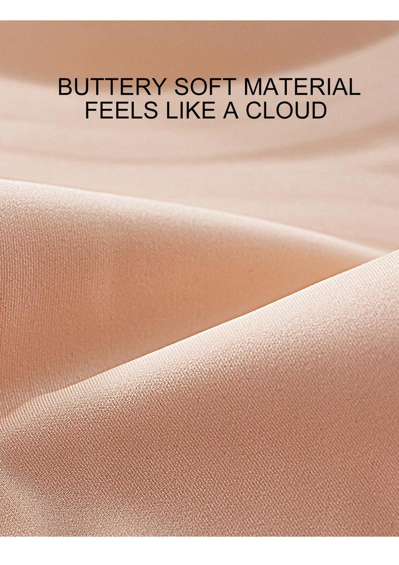 *1/2/3PCS EssElegance Wireless Women's Comfortable Push Up Bralettes Seamless Tshirts Bras Deep V Everyday Bras for All Seasons Minimalist Lingerie