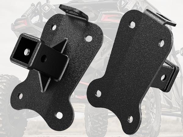 Nilight 2 Inch Rear Bumper Tow Trailer Hitch Receiver Kit Compatible for 2022 2023 2024 Polaris RZR Pro R|2022 2023 2024 Polaris RZR Pro R 4