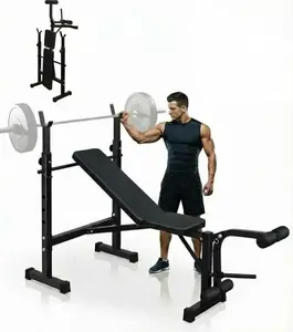 Adjustable Weight Bench for Home Gym, Multi-Function Strength Training Bench with Foldable Design, Incline Decline Flat Positions, Full Body Workout