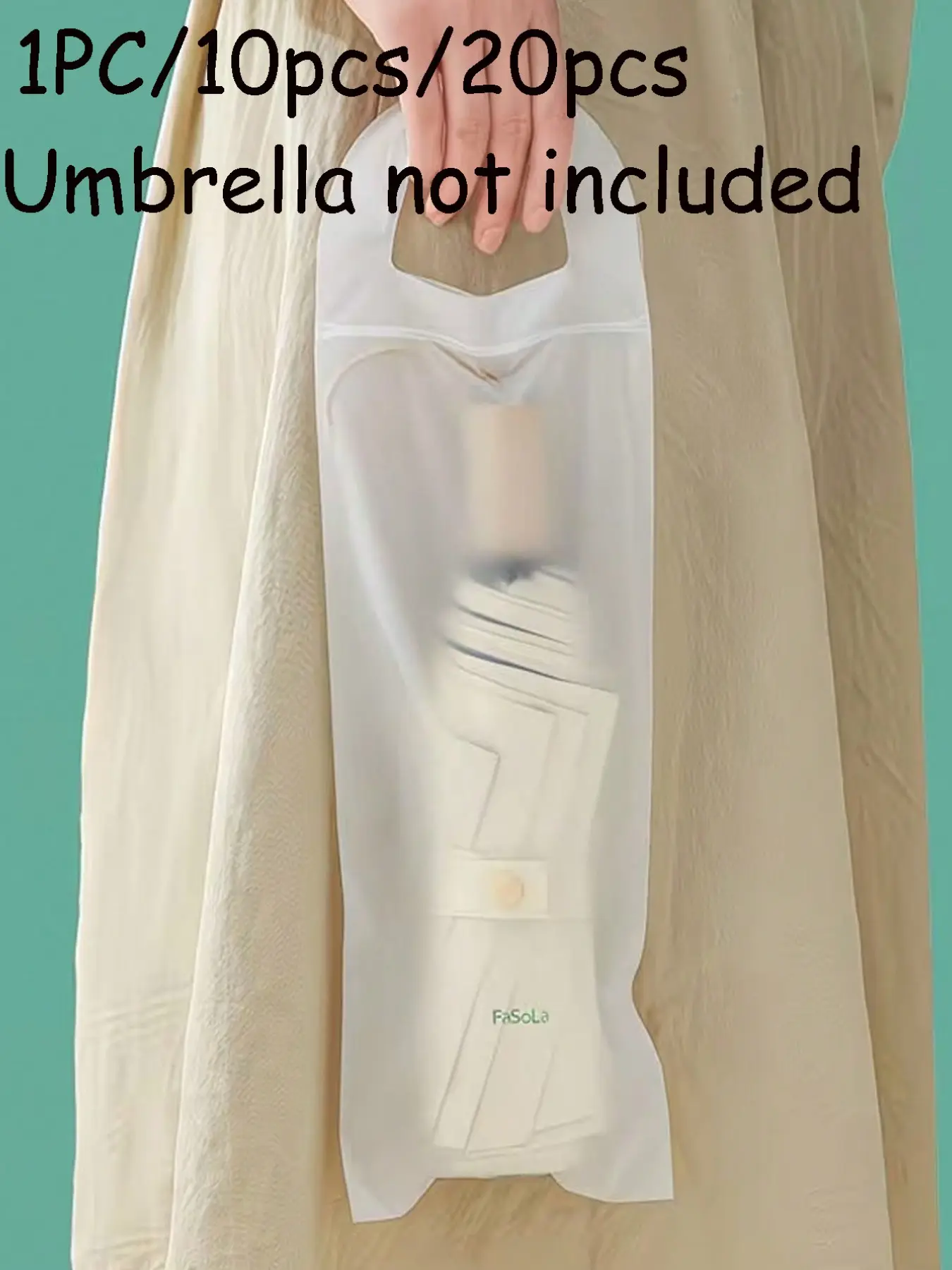 Transparent Umbrella Storage Bag, Prevents Ground Moisture, Essential Travel Accessory, Suitable for Various Occasions