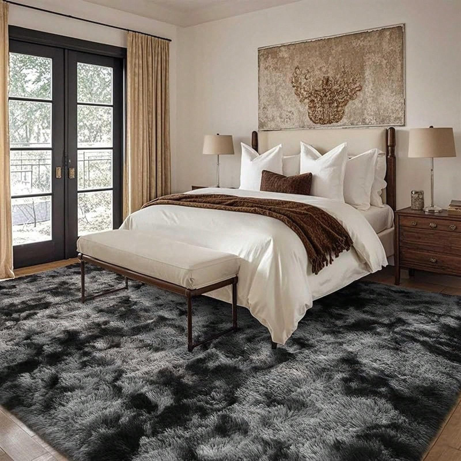 Rugs For Living Room Bedroom, Area Rugs Fluffy Rug Carpet, Soft Shaggy Modern Floor Rug For Kids Boys Girls Room, Plush Fuzzy Dorm Rug For Home Decor Aesthetic, Tie-dye Black Grey Rugs For Living Room Bedroom, Area Rugs Fluffy Rug Carpet, Soft Shaggy Modern Floor Rug For Kids Boys Girls Room, Plush Fuzzy Dorm Rug For Home Decor Aesthetic, Tie-dye Black Grey