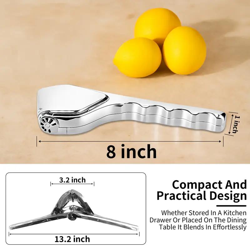 Handheld Stainless Steel Manual Juicer Squeezer, Heavy-Duty Lemon & Citrus Press, Easy to Clean Fruit Juicer for Kitchen Use,Kitchen Gift for Valentine’s Day