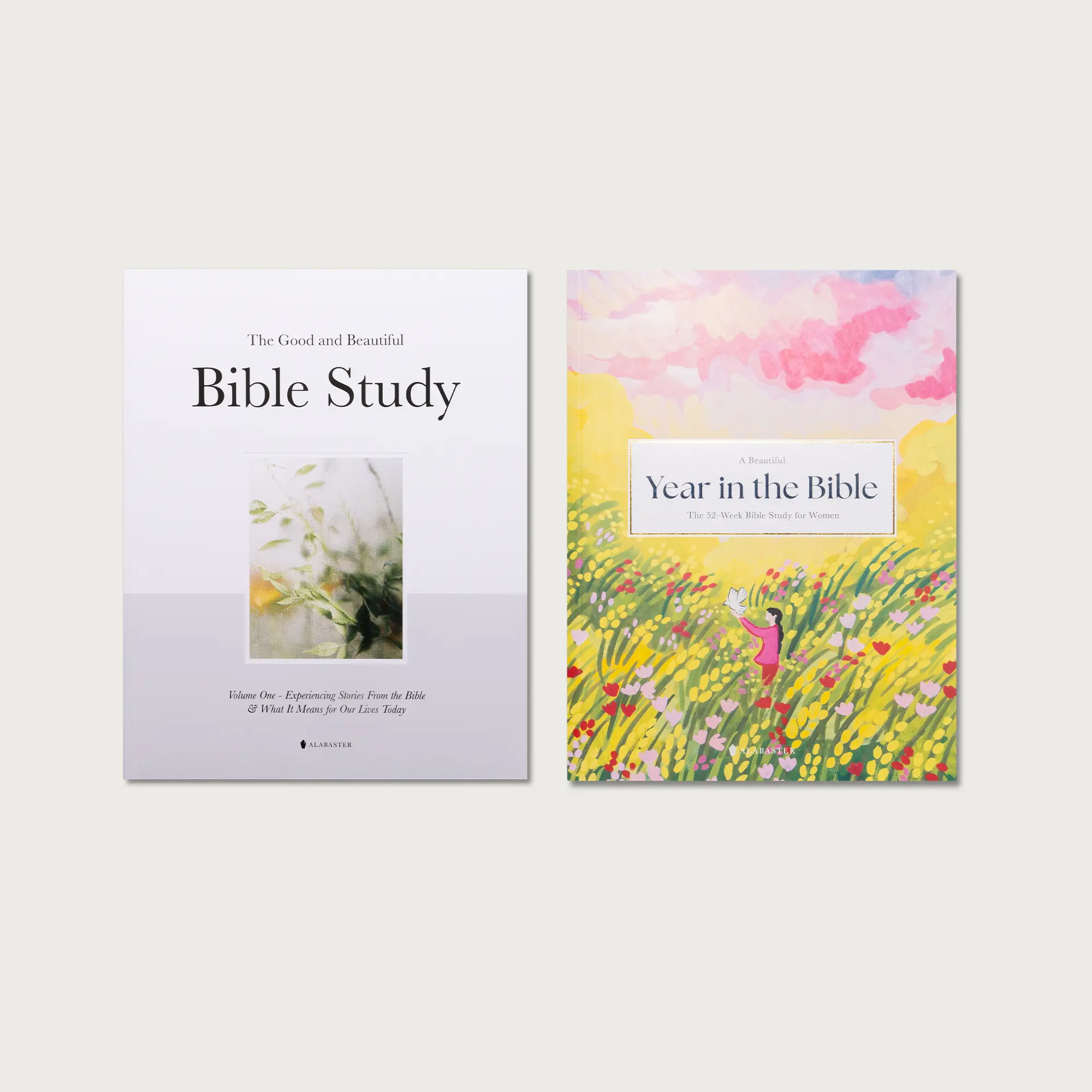Alabaster Bible Study Gift Set: A Bundle for Her and Him, A Beautiful Year In The Bible, Experiencing Stories From The Bible